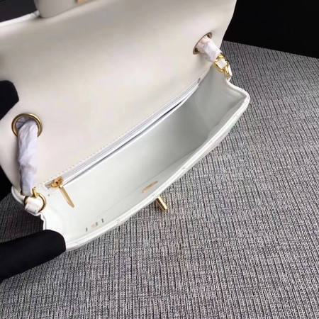 Chanel Classic Flap mini Bag Original Leather A1117 White Chanel Classic Flap mini Bag Original Leather A1117 White