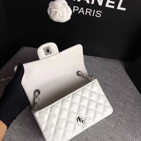 Chanel Classic Flap mini Bag Original Leather A1117 White Chanel Classic Flap mini Bag Original Leather A1117 White