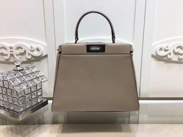 Fendi Peekaboo Small Bag Calfskin Leather FD26796 Apricot Fendi Peekaboo Small Bag Calfskin Leather FD26796 Apricot