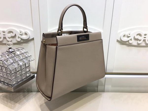 Fendi Peekaboo Small Bag Calfskin Leather FD26796 Apricot Fendi Peekaboo Small Bag Calfskin Leather FD26796 Apricot