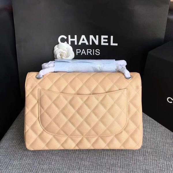 Chanel Flap Shoulder Bags Camel Original Calfskin Leather CF1113 Silver Chanel Flap Shoulder Bags Camel Original Calfskin Leather CF1113 Silver