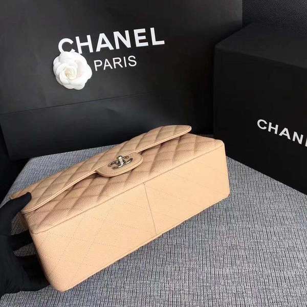 Chanel Flap Shoulder Bags Camel Original Calfskin Leather CF1113 Silver Chanel Flap Shoulder Bags Camel Original Calfskin Leather CF1113 Silver
