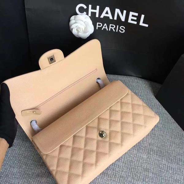 Chanel Flap Shoulder Bags Camel Original Calfskin Leather CF1113 Silver Chanel Flap Shoulder Bags Camel Original Calfskin Leather CF1113 Silver