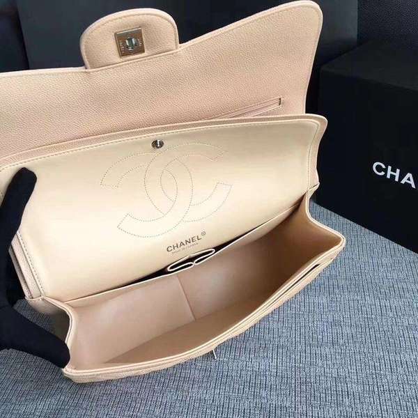 Chanel Flap Shoulder Bags Camel Original Calfskin Leather CF1113 Silver Chanel Flap Shoulder Bags Camel Original Calfskin Leather CF1113 Silver