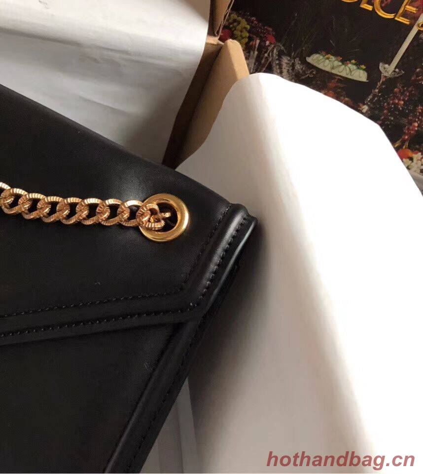 Dolce & Gabbana Calfskin Leather 4046 black