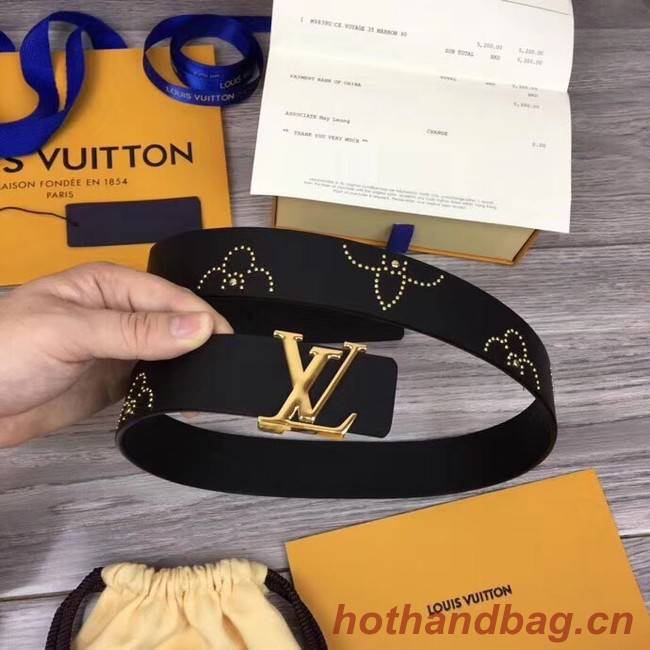 Louis Vuitton ICONIC 35MM BELT M0062bV BLACK