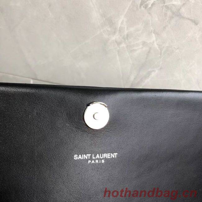 SAINT LAURENT Kate crocodile-embossed leather cross-body bag 452159 black SAINT LAURENT Kate crocodile-embossed leather cross-body bag 452159 black