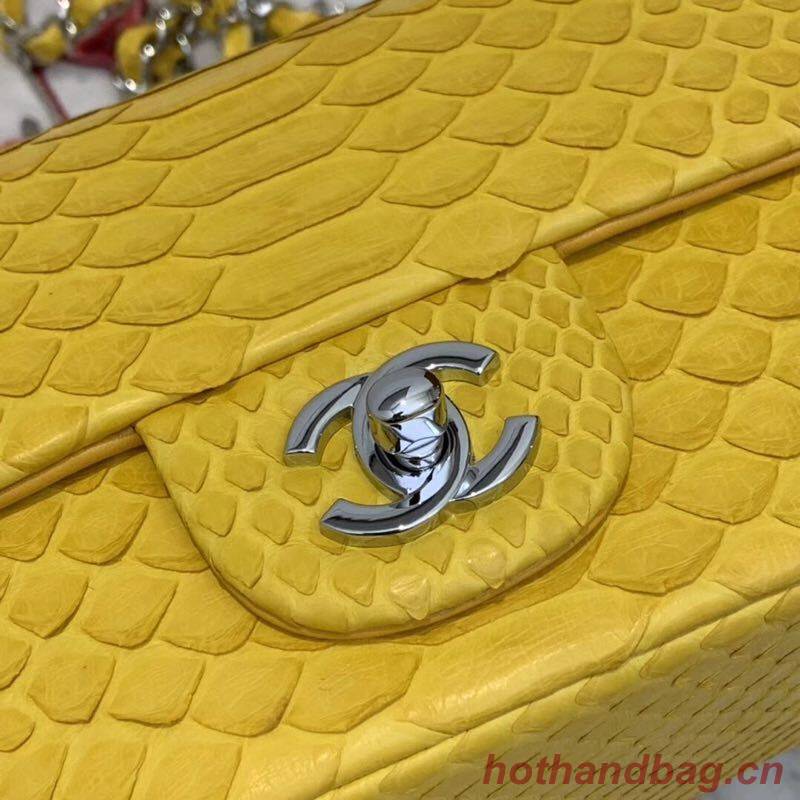 Chanel Mini Flap Bag Original Python & Gold-Tone Metal A69900 Yellow Chanel Mini Flap Bag Original Python & Gold-Tone Metal A69900 Yellow