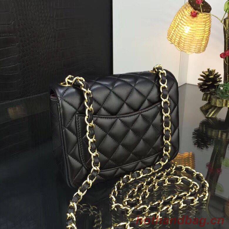Chanel Classic MINI Flap Bag Original Sheepskin Leather A1115 Black Gold Chain Chanel Classic MINI Flap Bag Original Sheepskin Leather A1115 Black Gold Chain