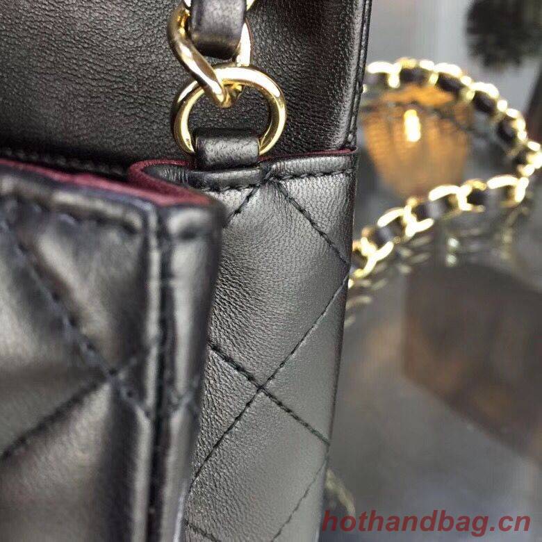 Chanel Classic MINI Flap Bag Original Sheepskin Leather A1115 Black Gold Chain Chanel Classic MINI Flap Bag Original Sheepskin Leather A1115 Black Gold Chain
