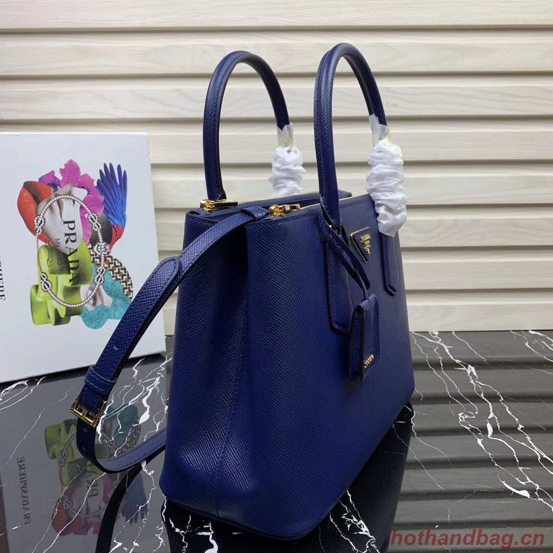 Prada Galleria Saffiano Leather Bag 1BA232 Blue Prada Galleria Saffiano Leather Bag 1BA232 Blue
