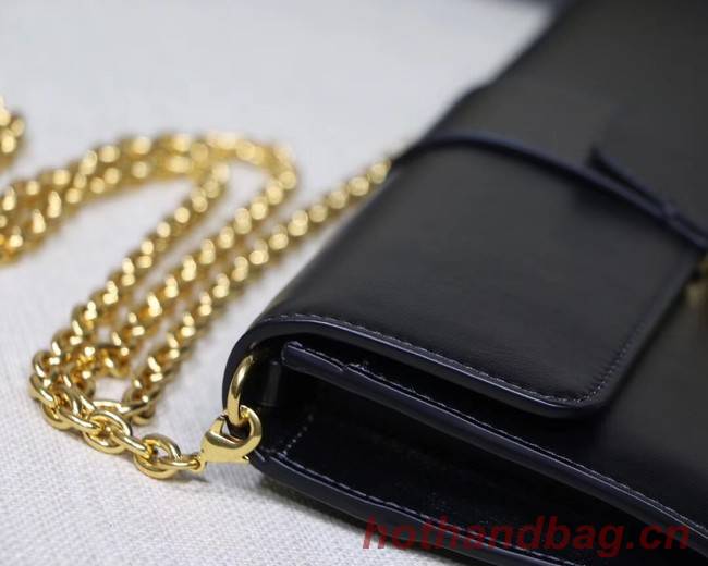 Dior 30 MONTAIGNE sheepskin leather Clutch bag M9206 black