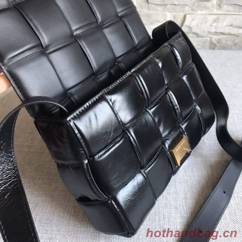 Bottega Veneta Sheepskin Weaving Original Leather BV3996 Black Bottega Veneta Sheepskin Weaving Original Leather BV3996 Black