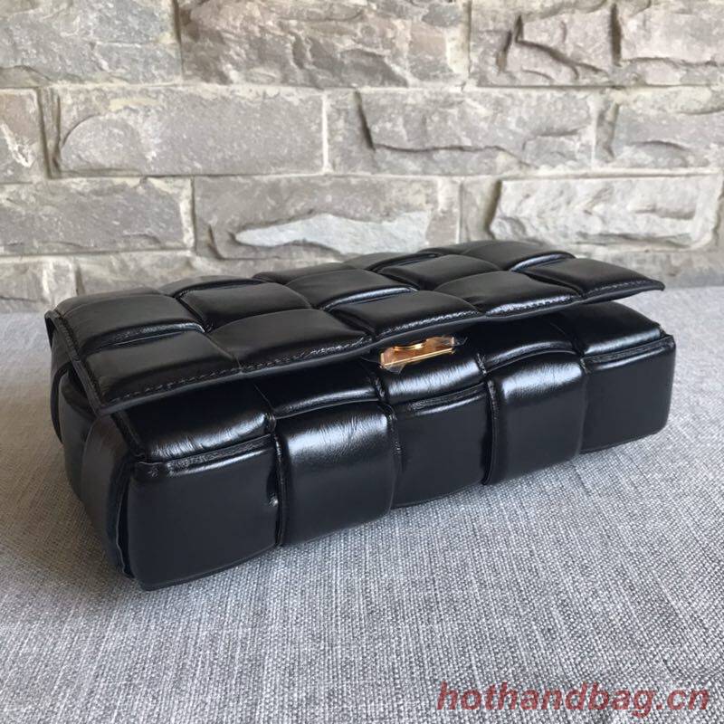 Bottega Veneta Sheepskin Weaving Original Leather BV3996 Black Bottega Veneta Sheepskin Weaving Original Leather BV3996 Black