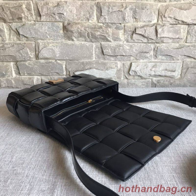 Bottega Veneta Sheepskin Weaving Original Leather BV3996 Black Bottega Veneta Sheepskin Weaving Original Leather BV3996 Black