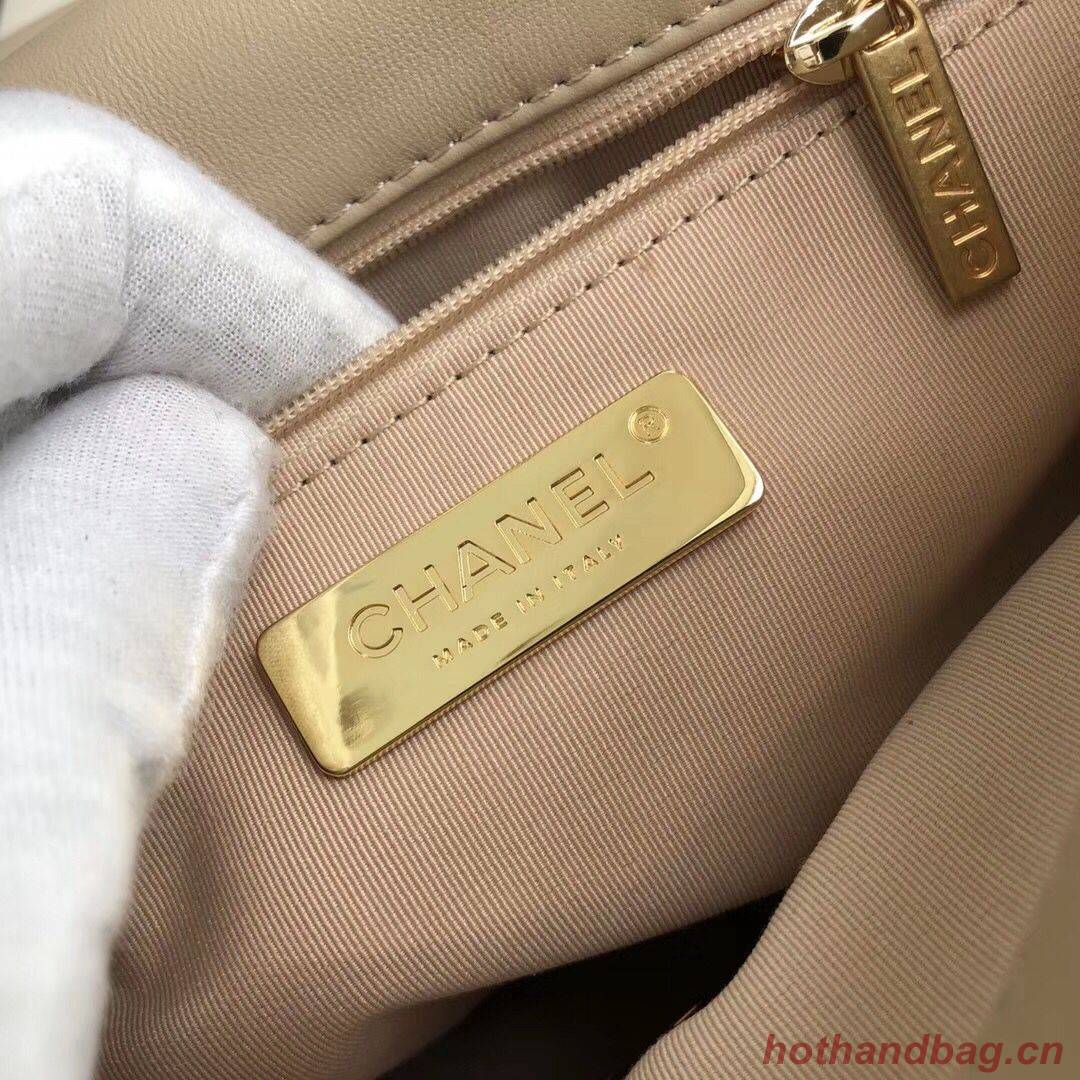 Chanel 19 flap bag AS1160 Cream Chanel 19 flap bag AS1160 Cream