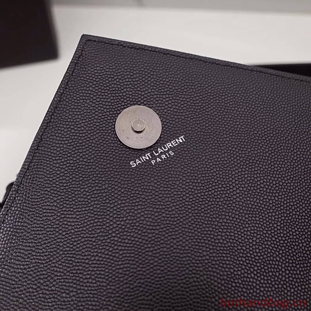 SAINT LAURENT leather shoulder bag 392745 black&Black-toned hardware SAINT LAURENT leather shoulder bag 392745 black&Black-toned hardware