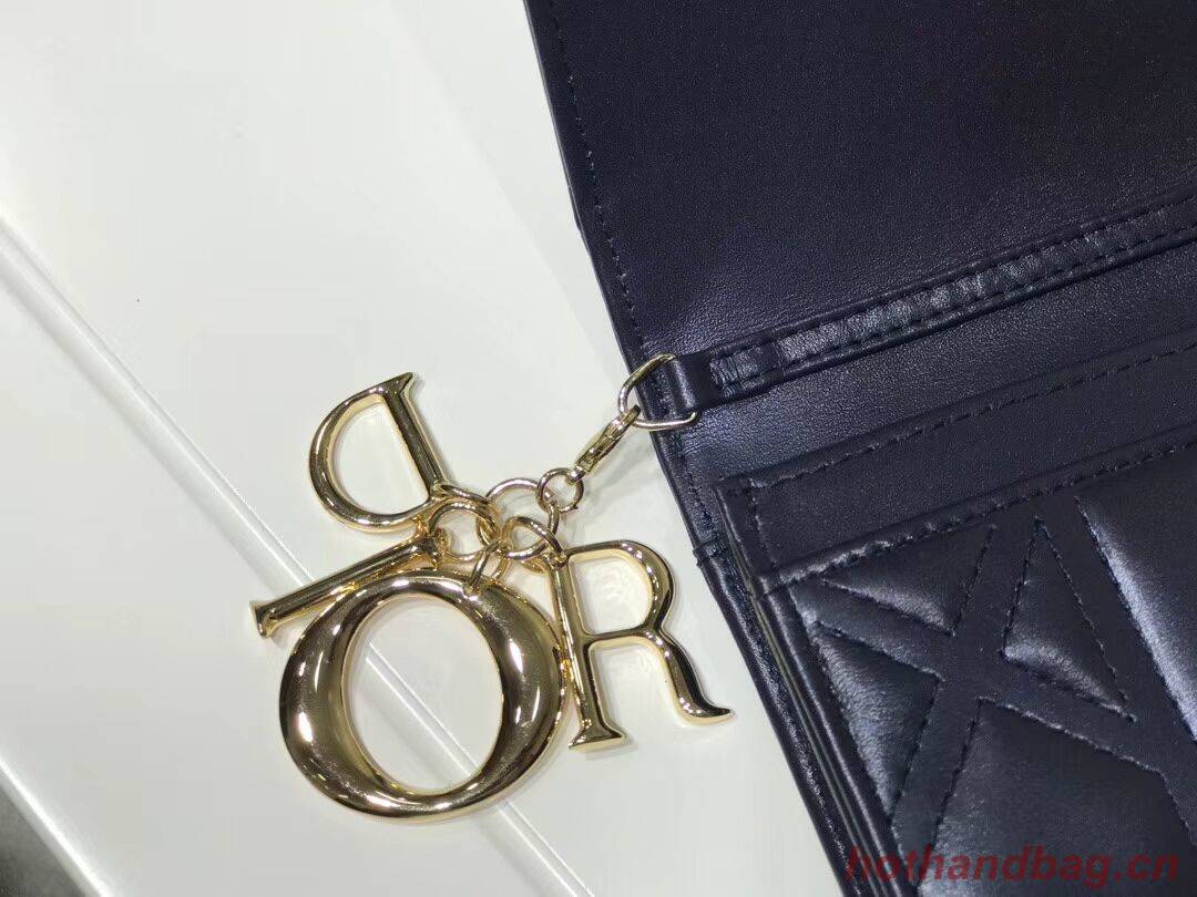 DIOR CLUTCH gold-tone metal C1040A black DIOR CLUTCH gold-tone metal C1040A black