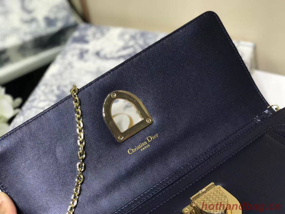 DIOR CLUTCH gold-tone metal C1040A black DIOR CLUTCH gold-tone metal C1040A black