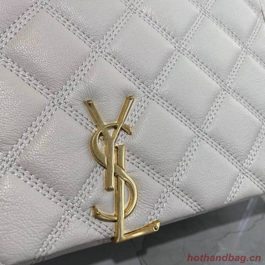 SAINT LAURENT leather shoulder bag Y579607 white SAINT LAURENT leather shoulder bag Y579607 white