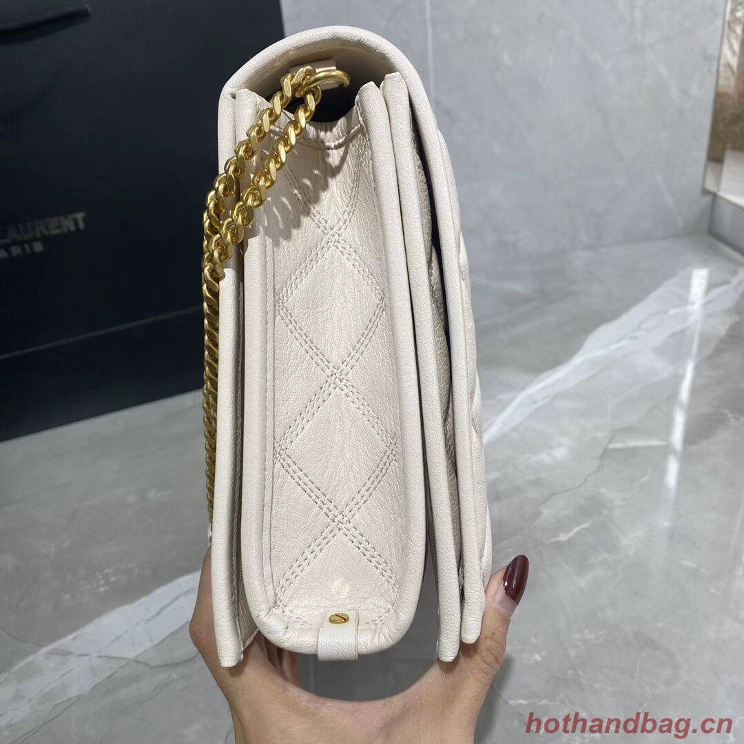 SAINT LAURENT leather shoulder bag Y579607 white SAINT LAURENT leather shoulder bag Y579607 white