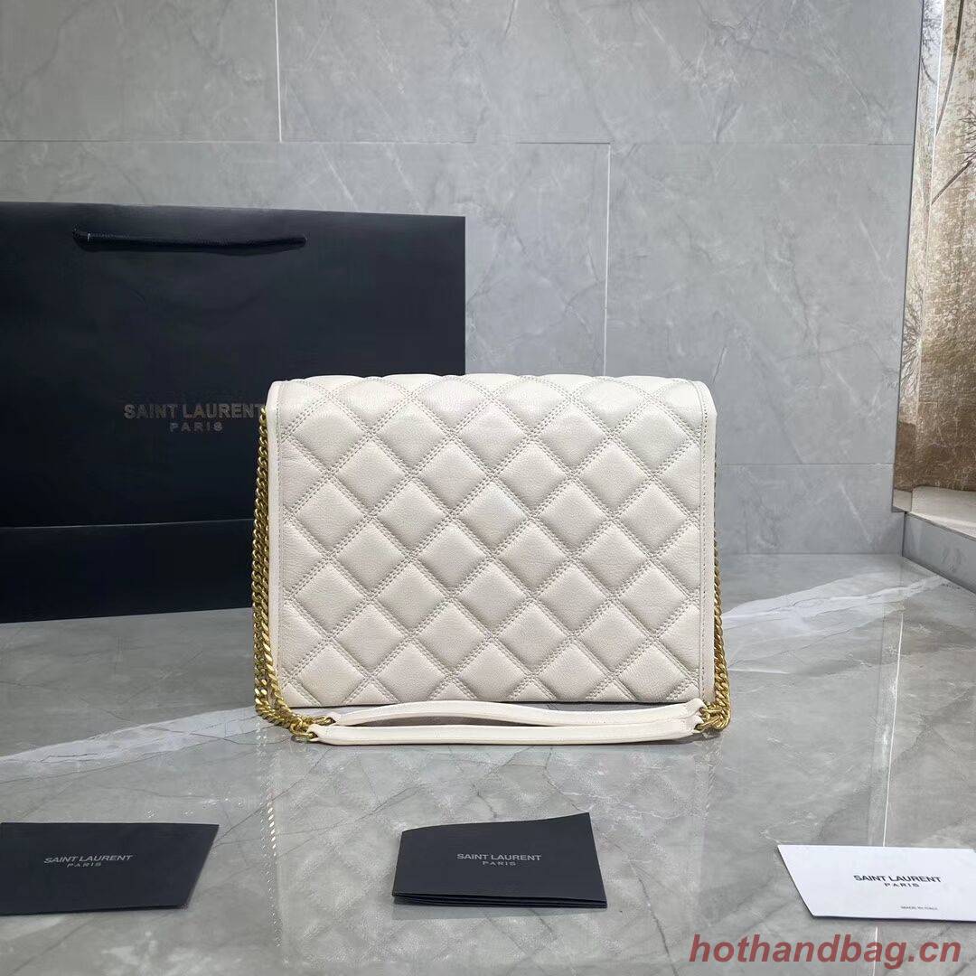 SAINT LAURENT leather shoulder bag Y579607 white SAINT LAURENT leather shoulder bag Y579607 white