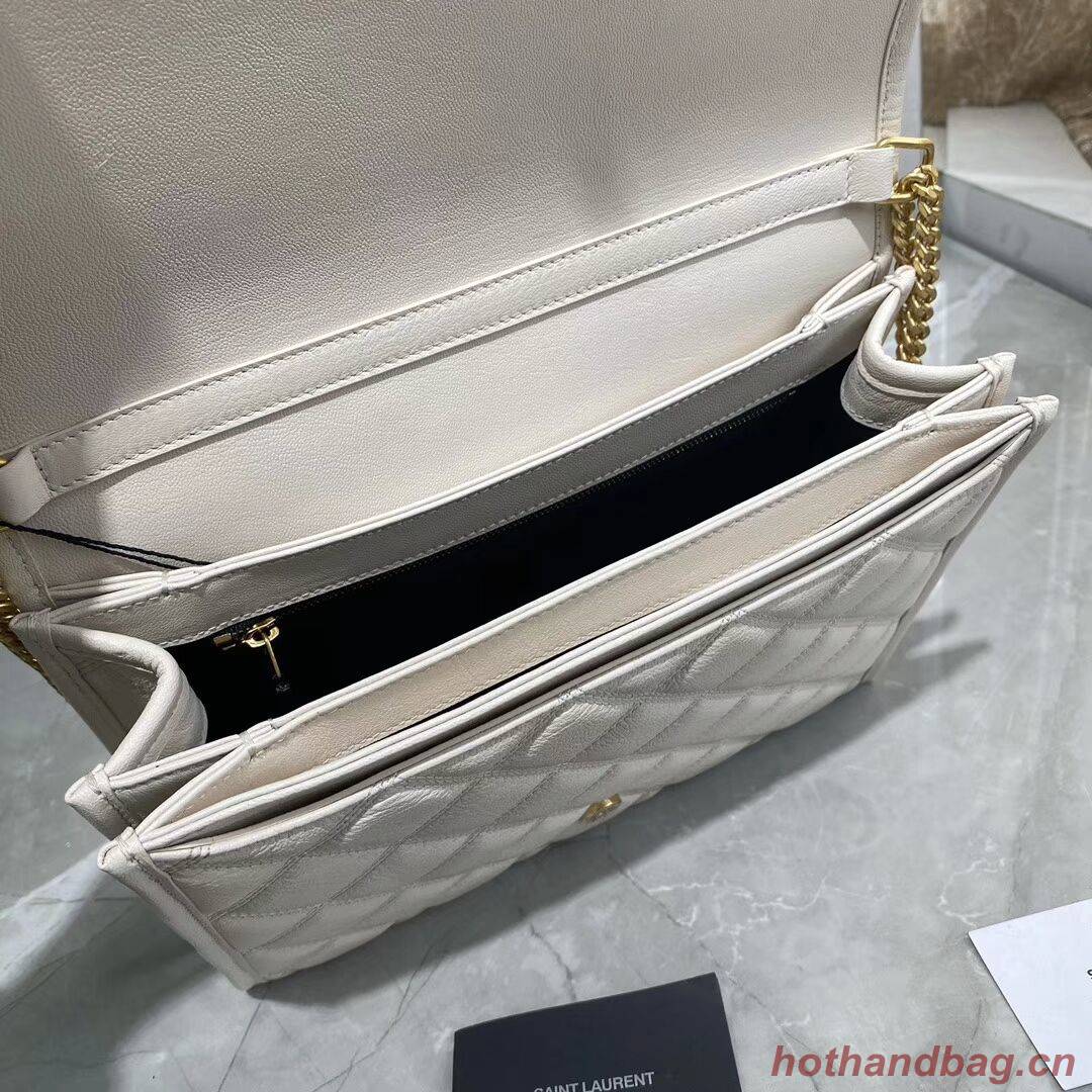 SAINT LAURENT leather shoulder bag Y579607 white SAINT LAURENT leather shoulder bag Y579607 white