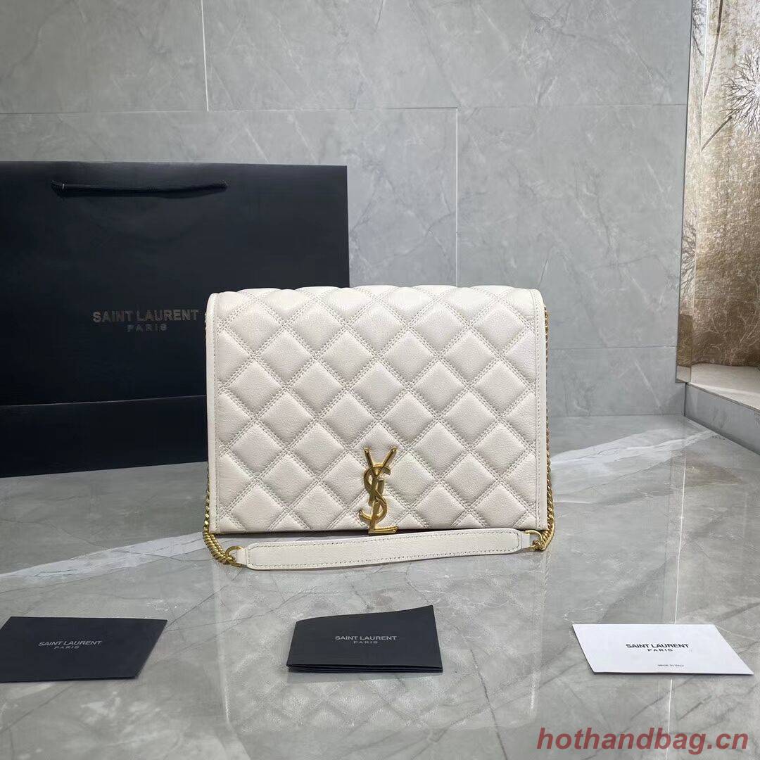 SAINT LAURENT leather shoulder bag Y579607 white SAINT LAURENT leather shoulder bag Y579607 white
