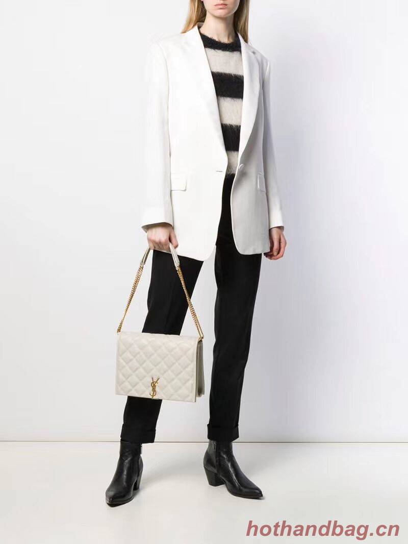 SAINT LAURENT leather shoulder bag Y579607 white SAINT LAURENT leather shoulder bag Y579607 white