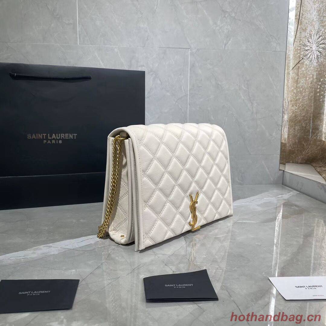 SAINT LAURENT leather shoulder bag Y579607 white SAINT LAURENT leather shoulder bag Y579607 white