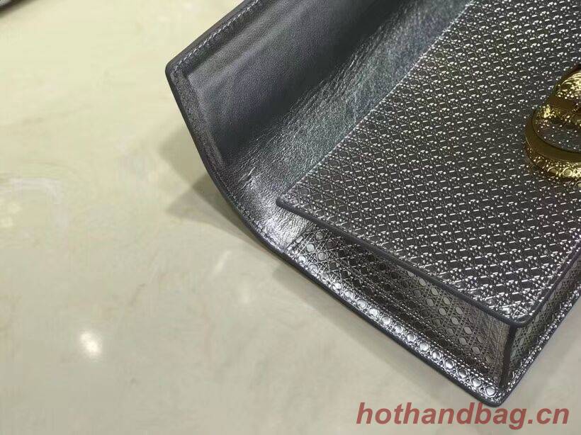 Dior 30 MONTAIGNE SMOOTH CALFSKIN FLAP BAG C9230 silvery Dior 30 MONTAIGNE SMOOTH CALFSKIN FLAP BAG C9230 silvery