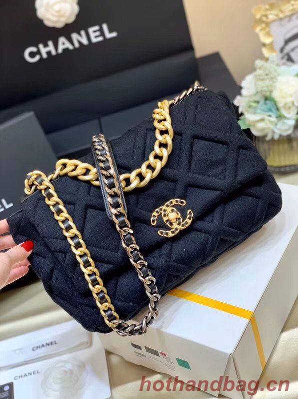 CHANEL 19 Flap Bag AS1160 AS1161 AS1162 Black CHANEL 19 Flap Bag AS1160 AS1161 AS1162 Black