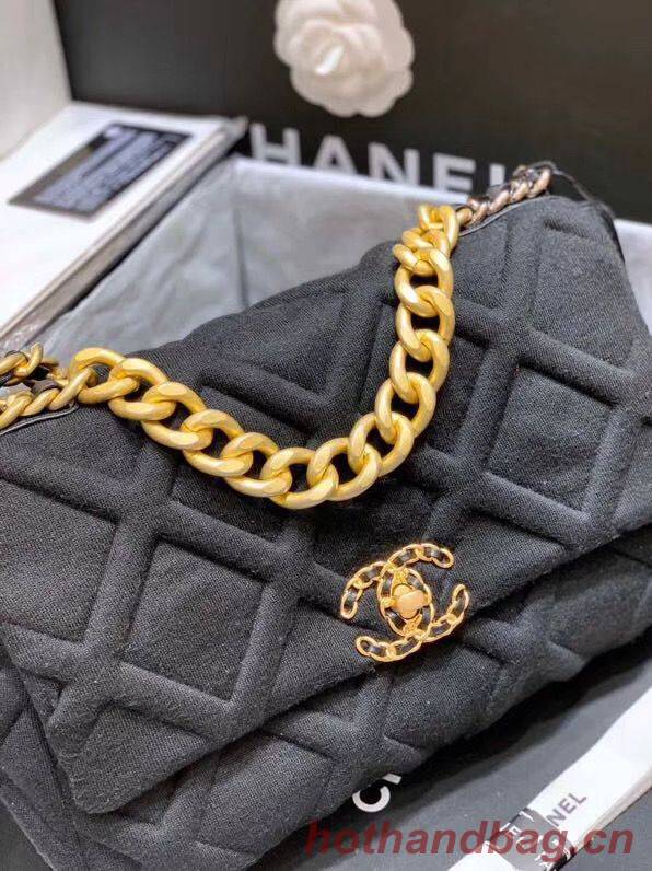 CHANEL 19 Flap Bag AS1160 AS1161 AS1162 Black CHANEL 19 Flap Bag AS1160 AS1161 AS1162 Black