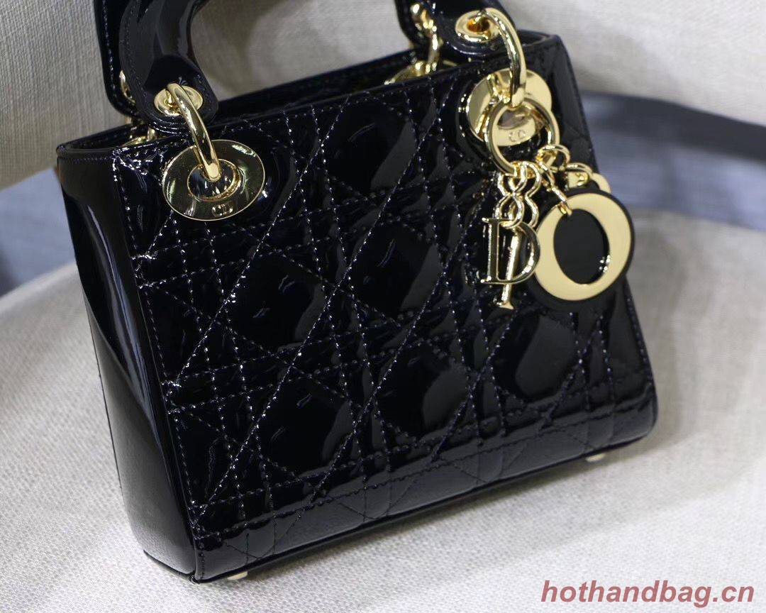 Dior MINI LADY DIOR CALFSKIN Black BAG M0505O-2 Gold Dior MINI LADY DIOR CALFSKIN Black BAG M0505O-2 Gold