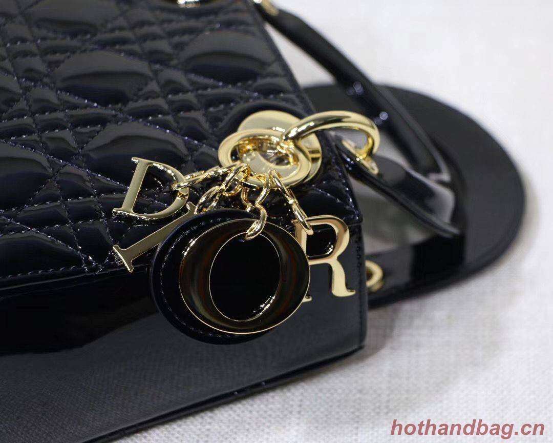 Dior MINI LADY DIOR CALFSKIN Black BAG M0505O-2 Gold Dior MINI LADY DIOR CALFSKIN Black BAG M0505O-2 Gold