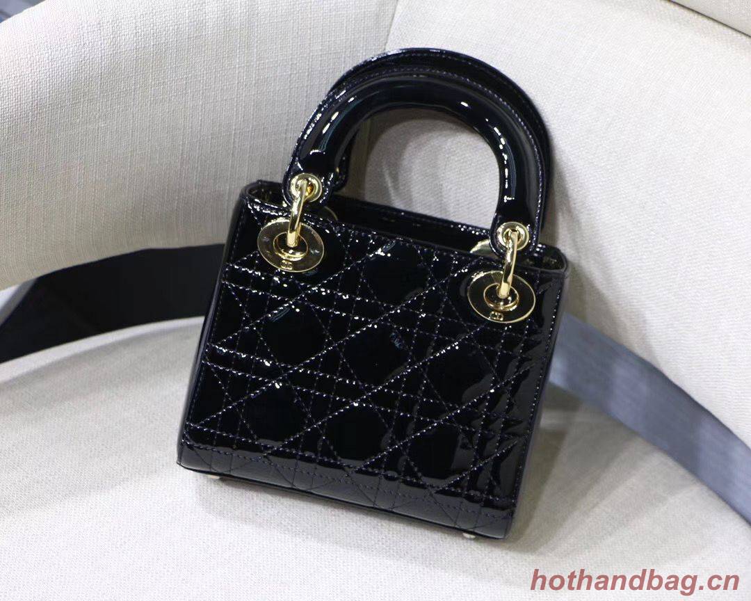 Dior MINI LADY DIOR CALFSKIN Black BAG M0505O-2 Gold Dior MINI LADY DIOR CALFSKIN Black BAG M0505O-2 Gold