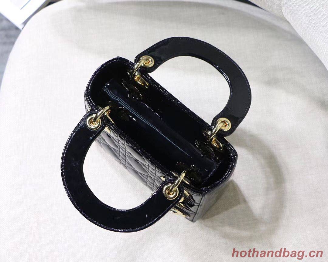 Dior MINI LADY DIOR CALFSKIN Black BAG M0505O-2 Gold Dior MINI LADY DIOR CALFSKIN Black BAG M0505O-2 Gold
