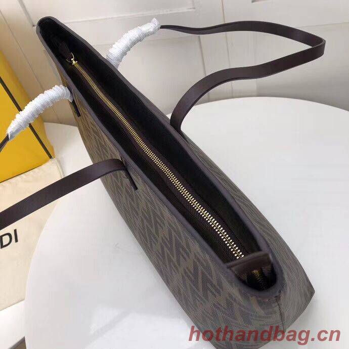 FENDI Shopper canvas bag F8008 brown FENDI Shopper canvas bag F8008 brown