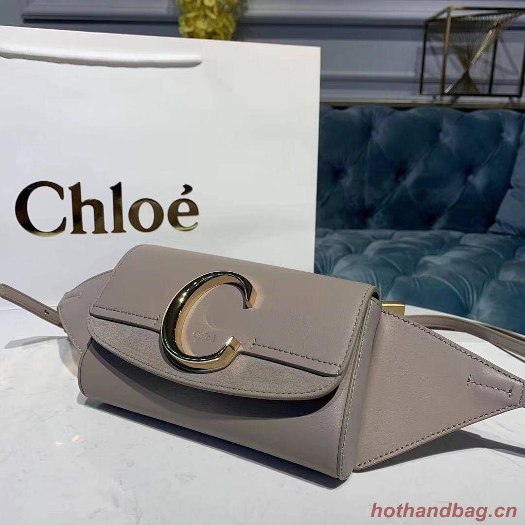 Chloe Original Leather Belt Bag 3S036 grey Chloe Original Leather Belt Bag 3S036 grey