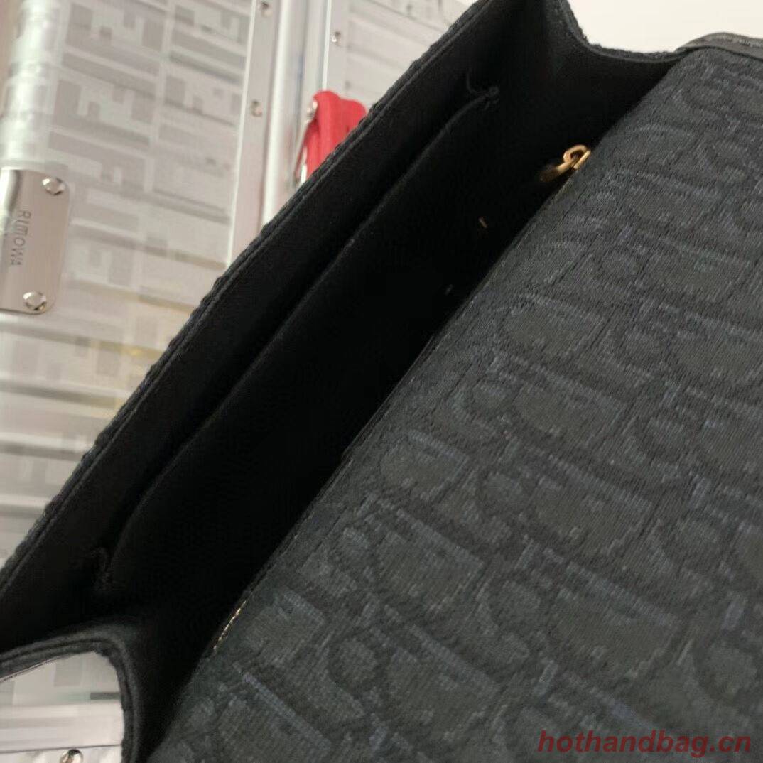 Dior 30 MONTAIGNE CANVAS BAG C9203 black Dior 30 MONTAIGNE CANVAS BAG C9203 black