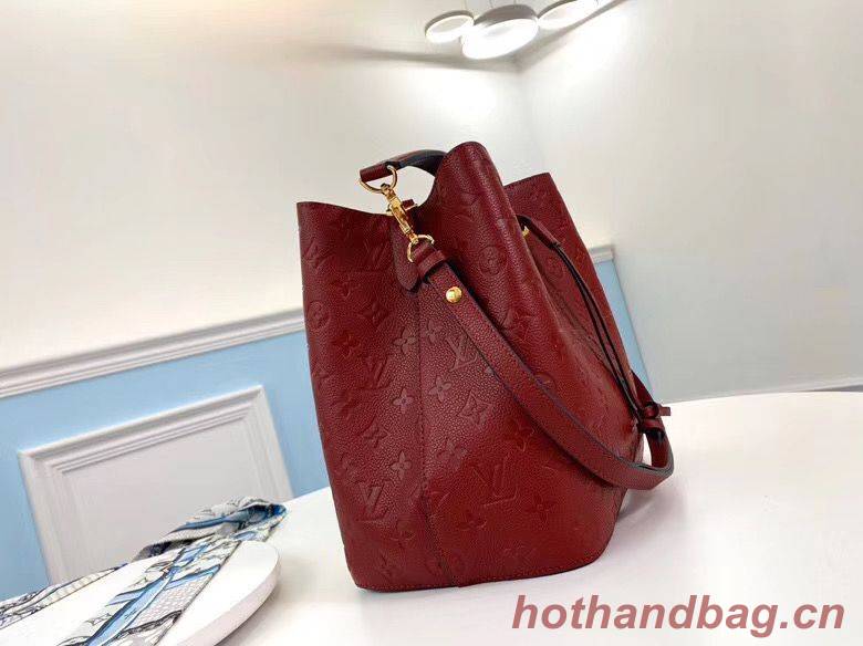 Louis Vuitton Monogram Empreinte Neonoe Original Leather M45256 Red Louis Vuitton Monogram Empreinte Neonoe Original Leather M45256 Red