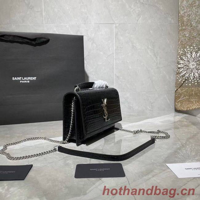 Yves Saint Laurent Calfskin Leather Shoulder Bag Y533036A black&silver-Tone Metal Yves Saint Laurent Calfskin Leather Shoulder Bag Y533036A black&silver-Tone Metal