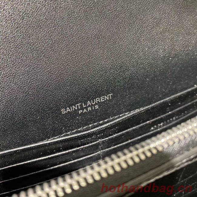 Yves Saint Laurent Calfskin Leather Shoulder Bag Y533036A black&silver-Tone Metal Yves Saint Laurent Calfskin Leather Shoulder Bag Y533036A black&silver-Tone Metal