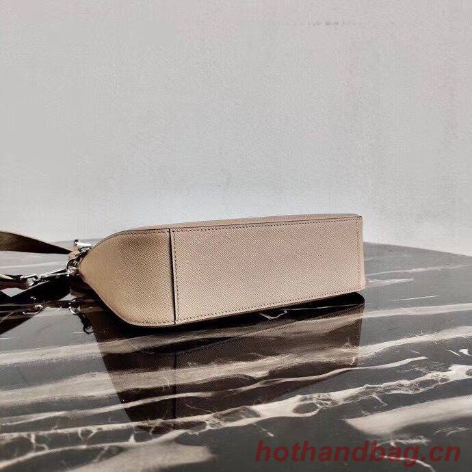 Prada Saffiano leather mini shoulder bag 2BH204 apricot Prada Saffiano leather mini shoulder bag 2BH204 apricot