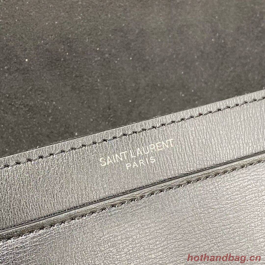 Yves Saint Laurent Calfskin Leather Shoulder Bag Y635627-1 black Yves Saint Laurent Calfskin Leather Shoulder Bag Y635627-1 black