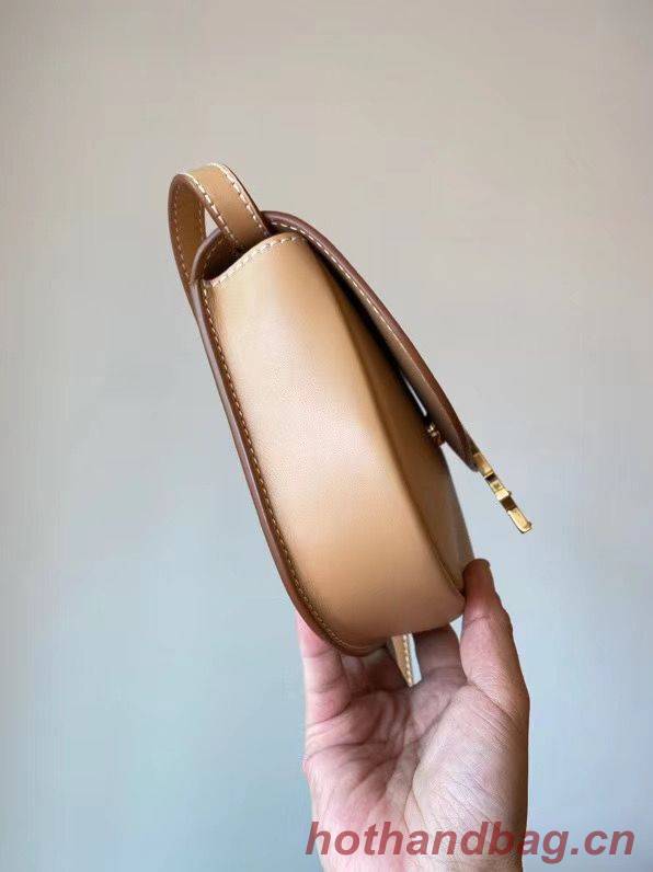 Yves Saint Laurent KAIA SMALL SATCHEL IN SMOOTH LEATHER BROWN GOLD 61974 Yves Saint Laurent KAIA SMALL SATCHEL IN SMOOTH LEATHER BROWN GOLD 61974