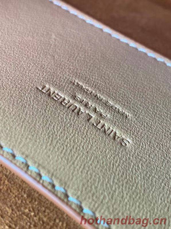 Yves Saint Laurent KAIA SMALL SATCHEL IN SMOOTH LEATHER BROWN GOLD 61974 Yves Saint Laurent KAIA SMALL SATCHEL IN SMOOTH LEATHER BROWN GOLD 61974