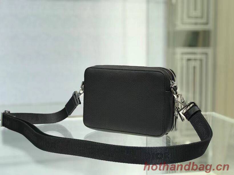 Black Grained Calfskin with DIOR C1911 Black Grained Calfskin with DIOR C1911