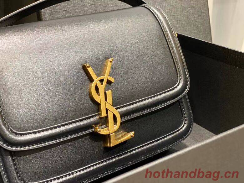 SOLFERINO SMALL SATCHEL IN BOX SAINT LAURENT LEATHER 63430 black SOLFERINO SMALL SATCHEL IN BOX SAINT LAURENT LEATHER 63430 black