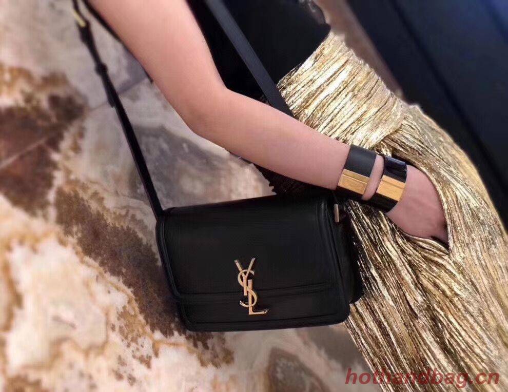 SOLFERINO SMALL SATCHEL IN BOX SAINT LAURENT LEATHER 63430 black SOLFERINO SMALL SATCHEL IN BOX SAINT LAURENT LEATHER 63430 black